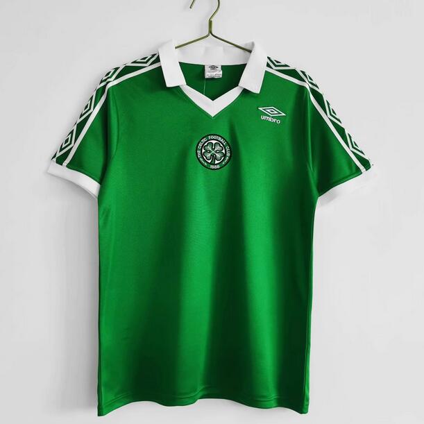 1980 Celtic Retro Green Away Kit Soccer Jersey